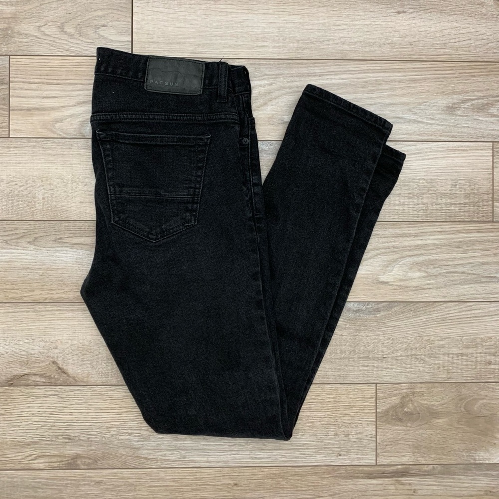 PacSun Black Stacked Skinny Jeans